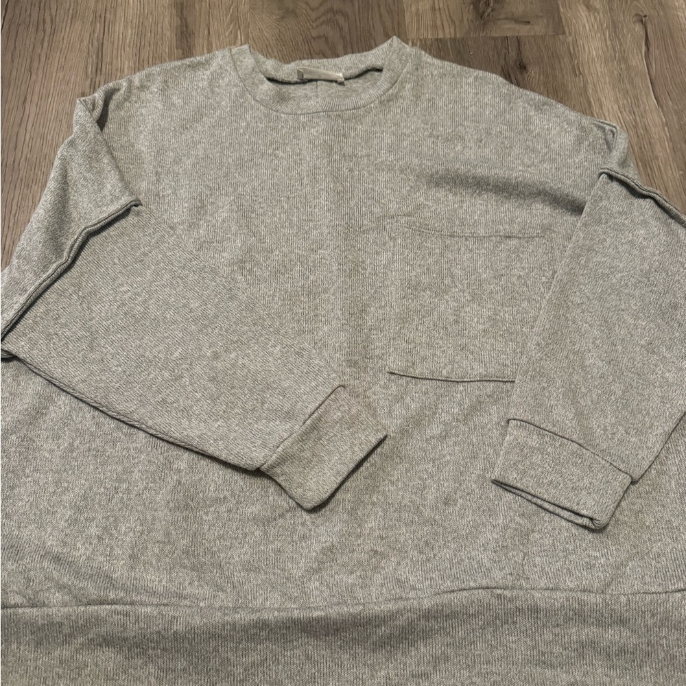 Classic Gray Crewneck Sweater